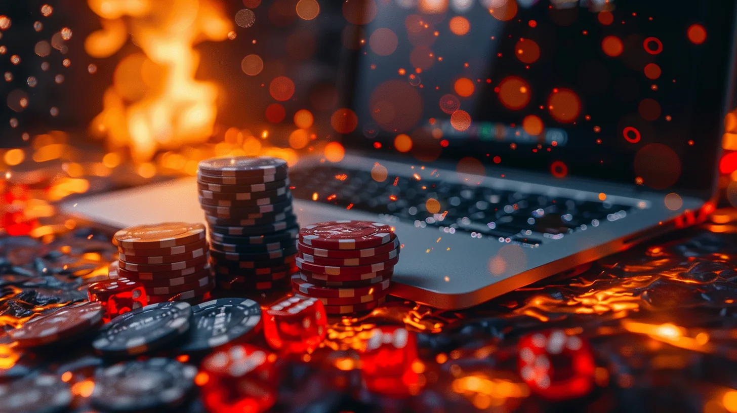 Suasana meja kasino digital FAJARTOTO